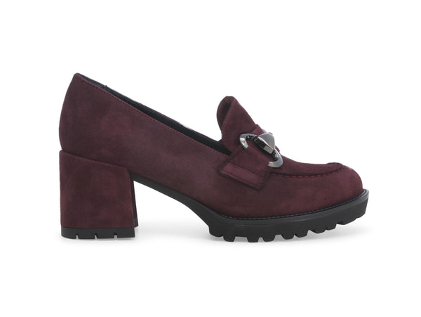 Melluso Donna Mocassino Morsetto Tomaia Pelle Scamosciata Bordeaux L5255W-242620